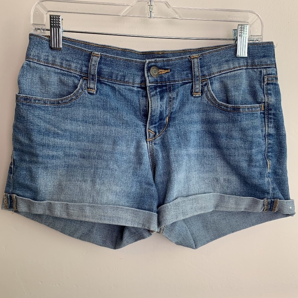 Old Navy Blue Semi Fitted Jean Shorts